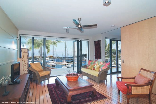 Port of Airlie Boathouse Display Apartment © Port of Airlie . http://www.portofairlie.com.au